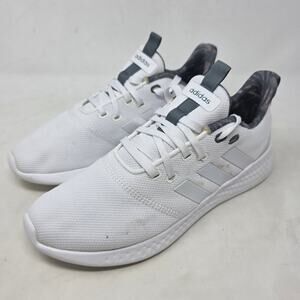 Adidas White Running Sneakers Mens Size 8 Lightweight Athletic Shoes